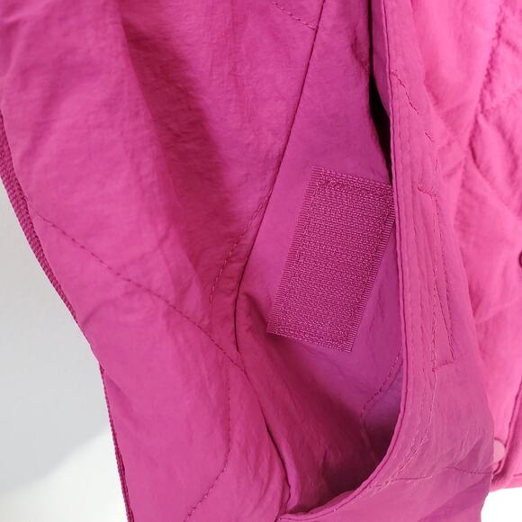 FP Movement Free People Quinn Quilted Waistcoat Puffer Magenta Haze Combo Medium - Picture 8 of 13